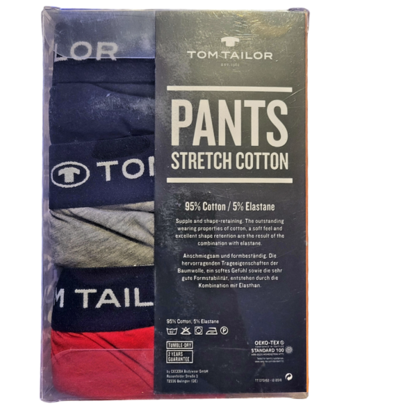 Boxer lot de 3 (Bleu-Gris-Rouge) Tom Tailor