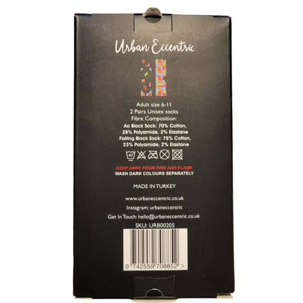 Chaussettes Tétris 2 paires  41-46