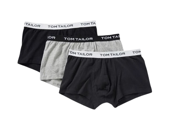 Boxer lot de 3 (Gris-Noir) Tom Tailor