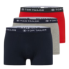 Boxer lot de 3 (Bleu-Gris-Rouge) Tom Tailor