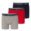 Boxer lot de 3 (Bleu-Gris-Rouge) Tom Tailor